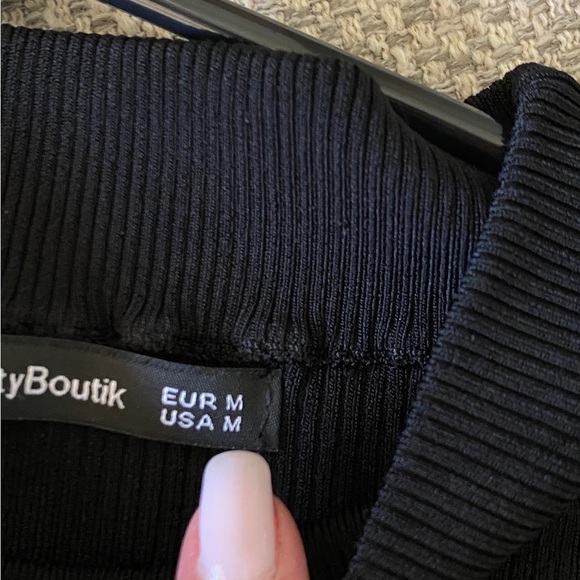 Sleeveless Ribbed Knit Midi Dress. Size S. NWOT  Black - Picture 12 of 14